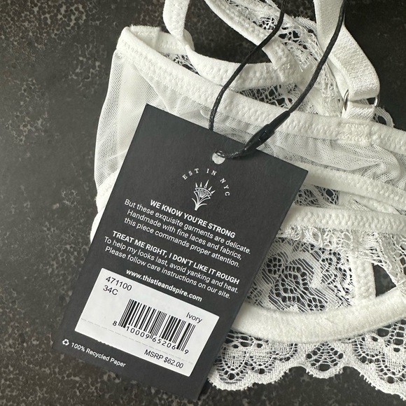 NWT Thistle & Spire Kane V-Wire Bra - Picture 5 of 6